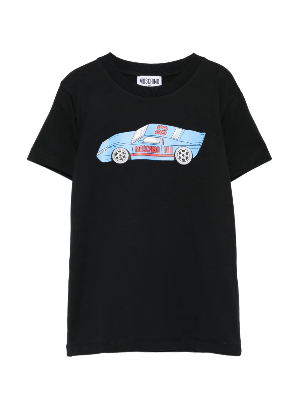 Moschino Kids car-print T-shirt - Nero