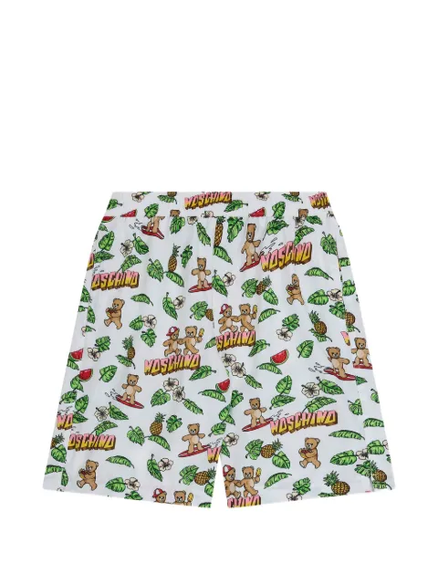 Moschino Kids 그래픽 패턴 원피스 수영복