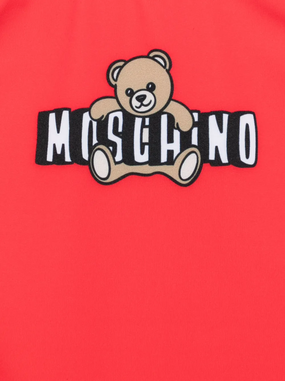  Moschino Kids Teddy-logo Swimsuit - Red 