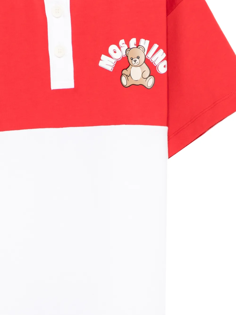 Moschino Kids Jurk met teddybeerprint Rood