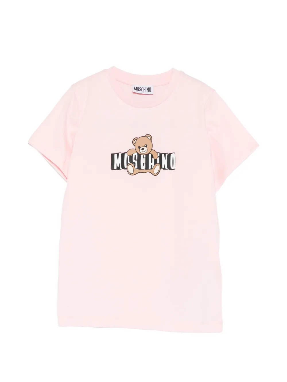 Moschino Kids Teddy Bear-print T-shirt - Rosa