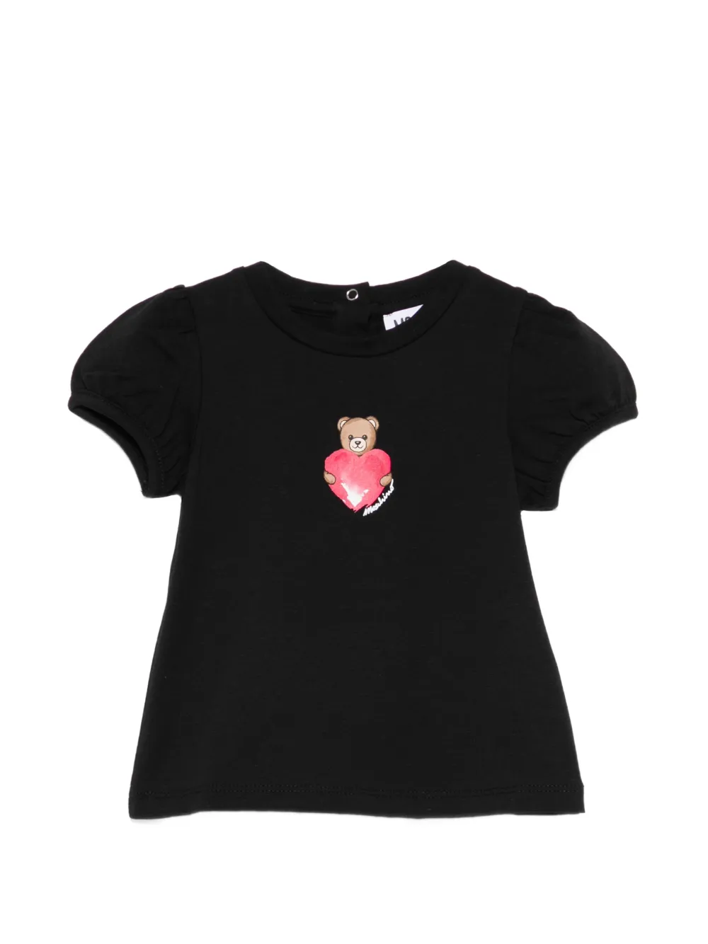 Moschino Kids Teddy Bear-print T-shirt - Nero