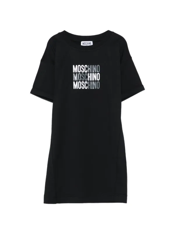 Moschino Kids Tシャツワンピース | ブラック | FARFETCH JP