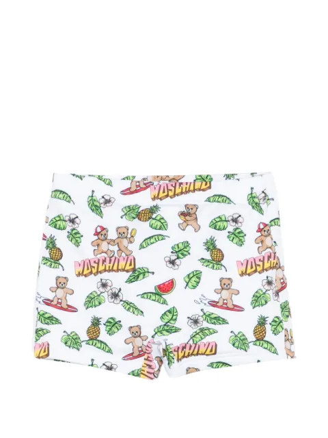 Moschino Kids printed swim shorts