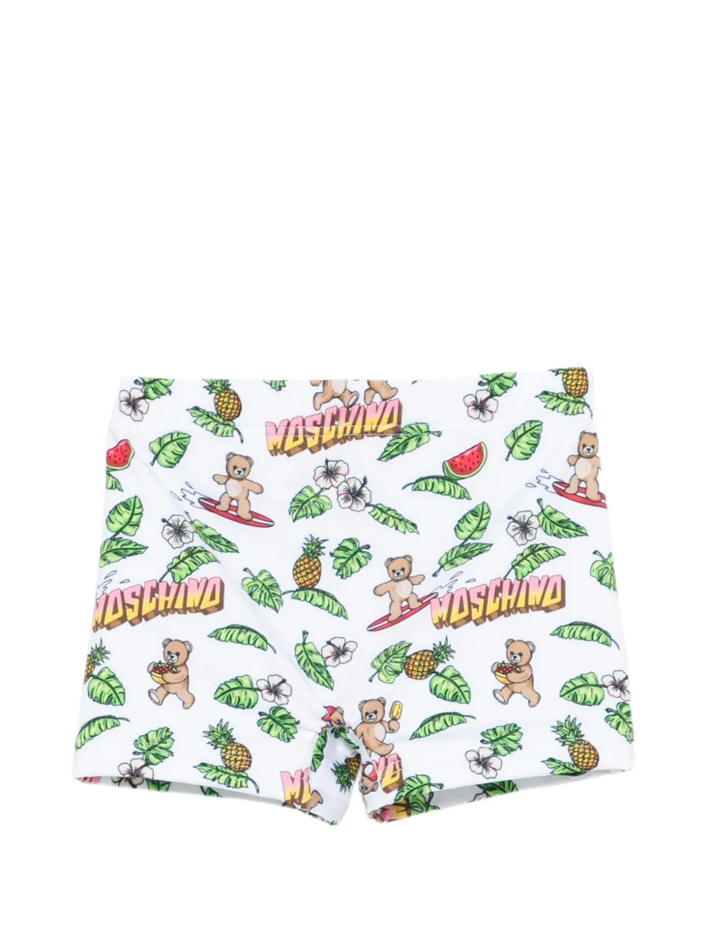 Moschino Kids Zwembroek met print Wit