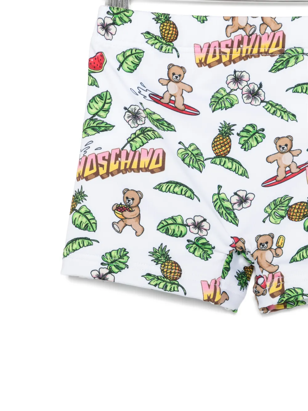 Moschino Kids Zwembroek met print Wit