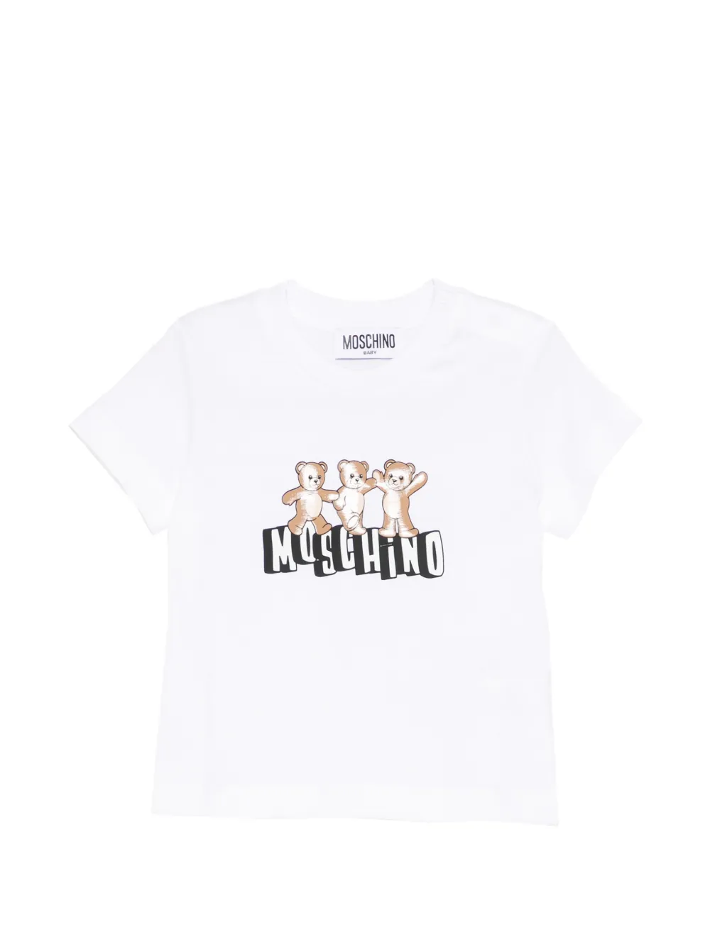 Moschino Kids teddy-graphic T-shirt - Bianco