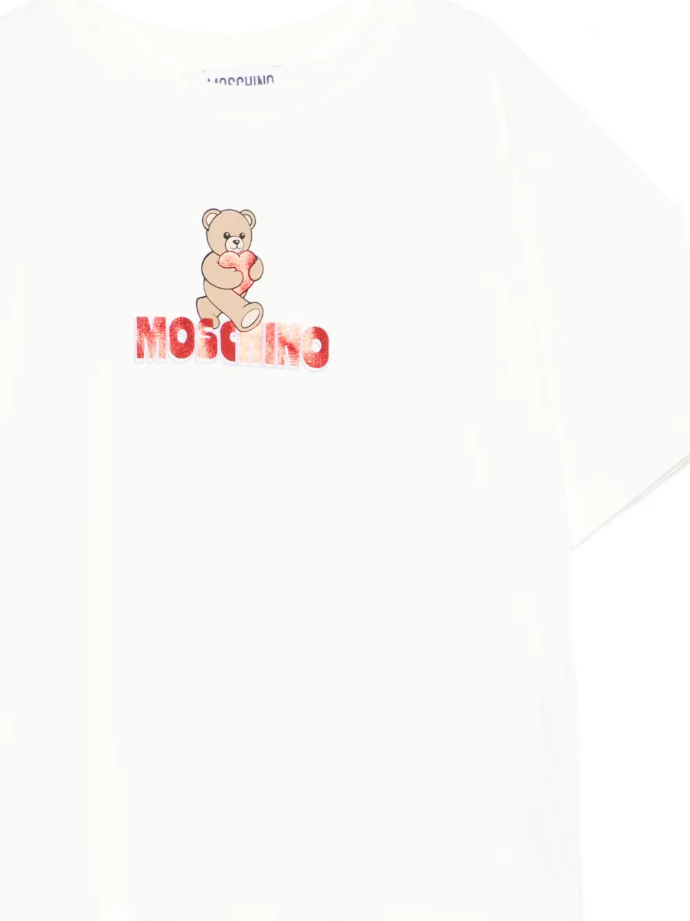 Moschino Kids T-shirt met teddybeerprint Wit