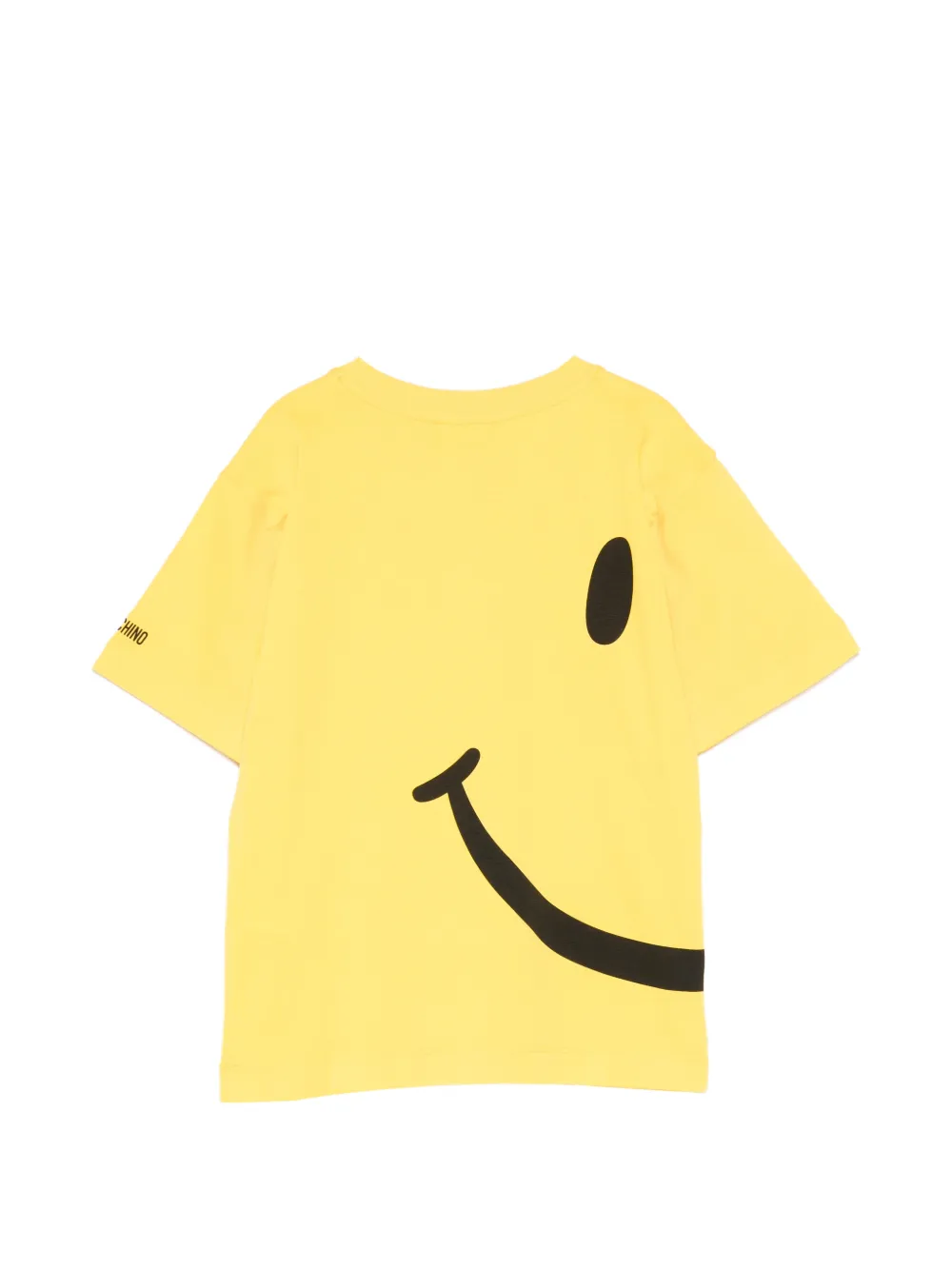 Moschino Kids x Smiley katoenen T-shirt Geel