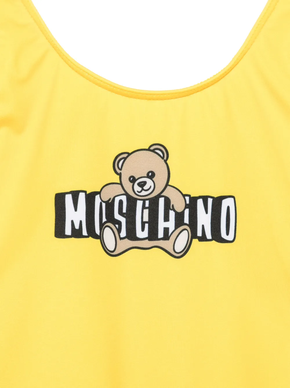  Moschino Kids Teddy-logo Swimsuit - Yellow 