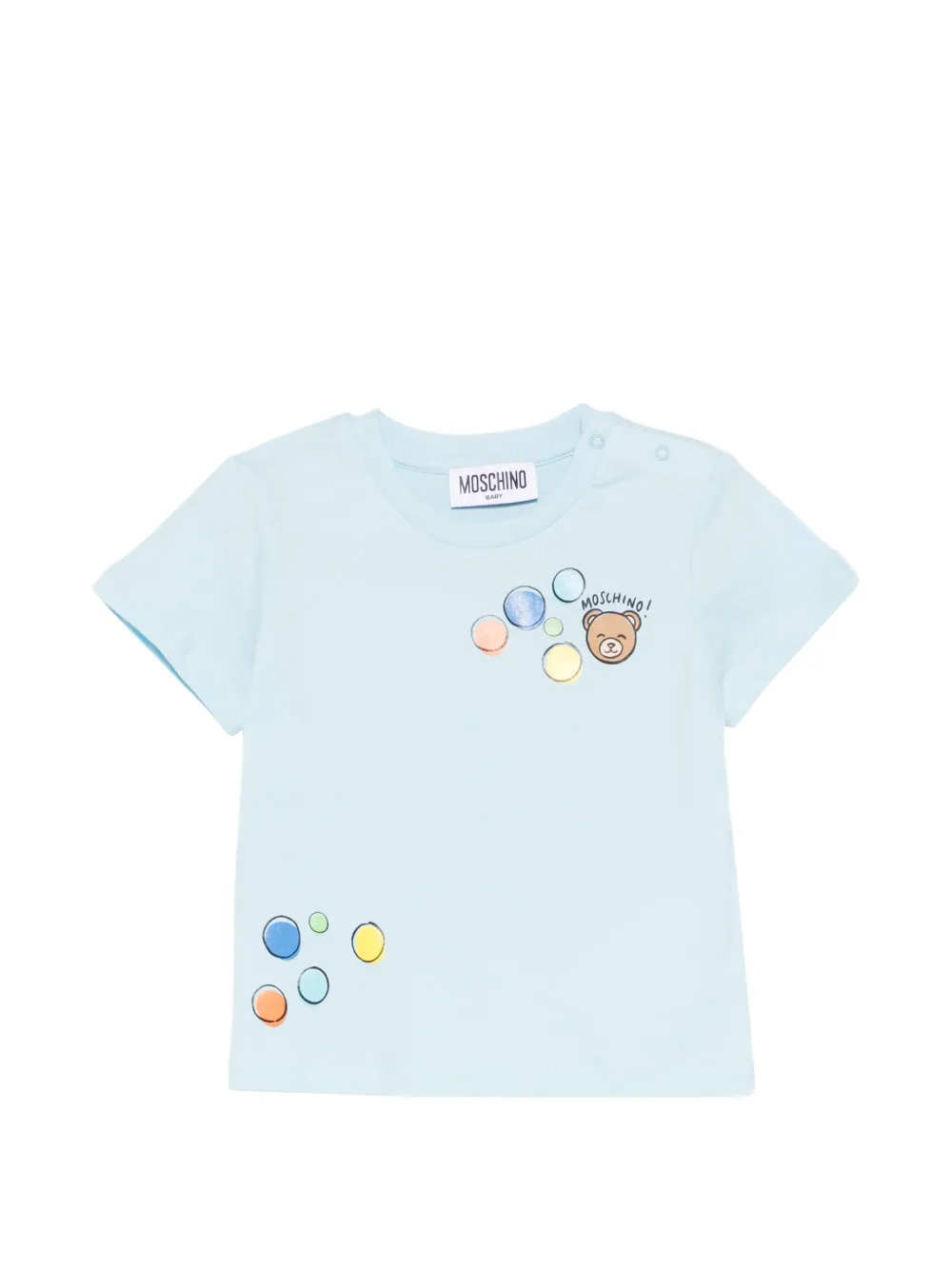 Moschino Kids graphic-print T-shirt - Blu