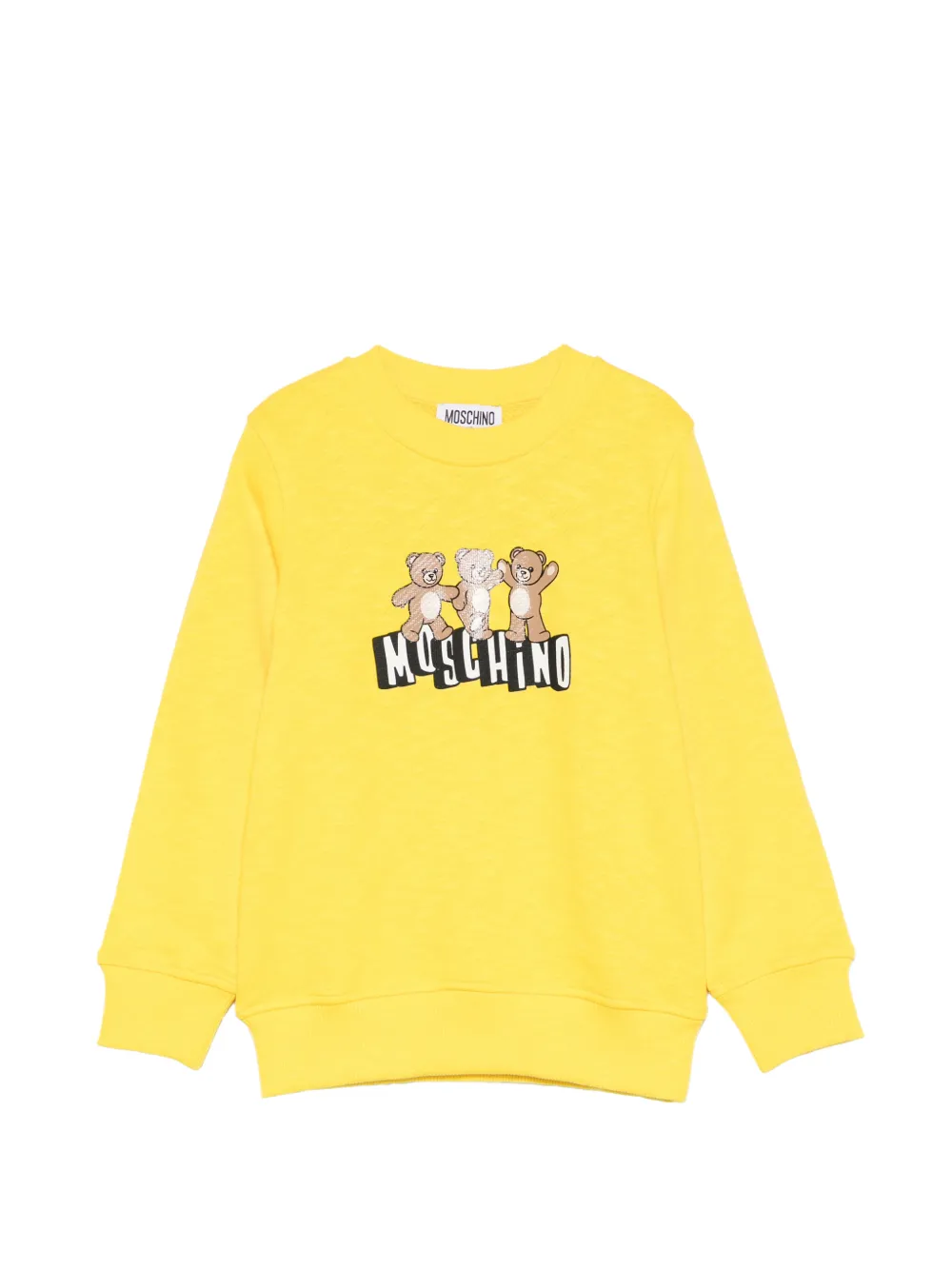 Moschino Kids Teddy Bear-print sweatshirt - Giallo