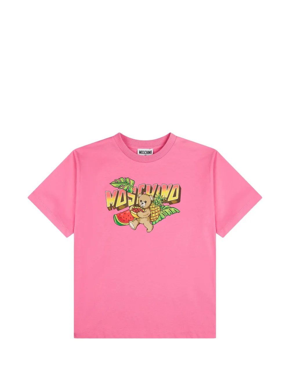 Moschino Kids printed T-shirt - Rosa