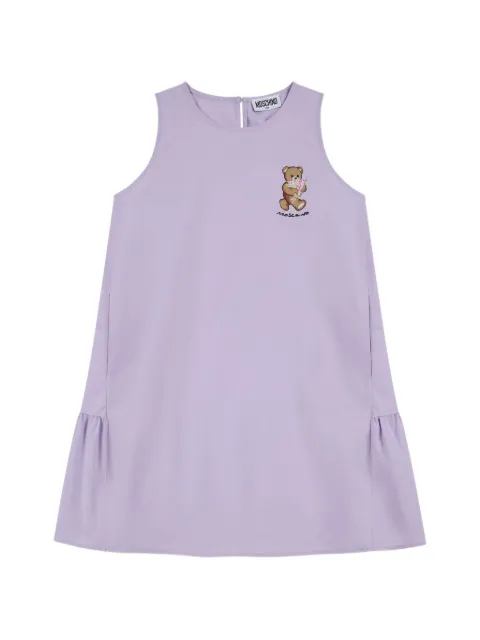 Moschino Kids ruffled teddy dress