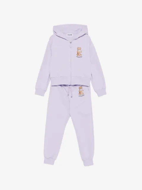 Moschino Kids teddy hooded tracksuit