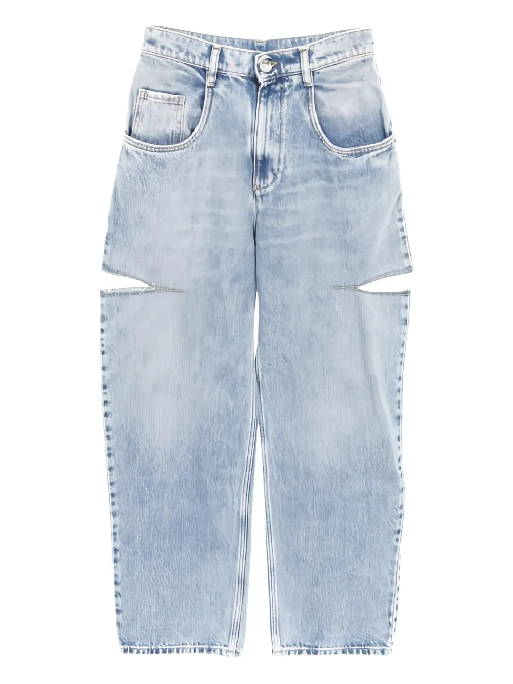 Maison Martin Margiela Pre-Owned Jeans anni con tagli 2020 - Blu