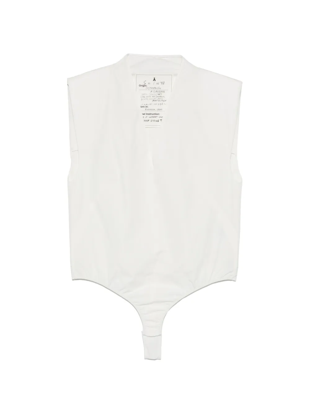 Patrizia Pepe leeveless bodysuit - Bianco