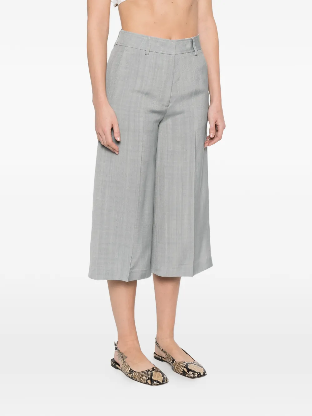  Forte Forte Wide-leg Cropped Trousers - Grey 