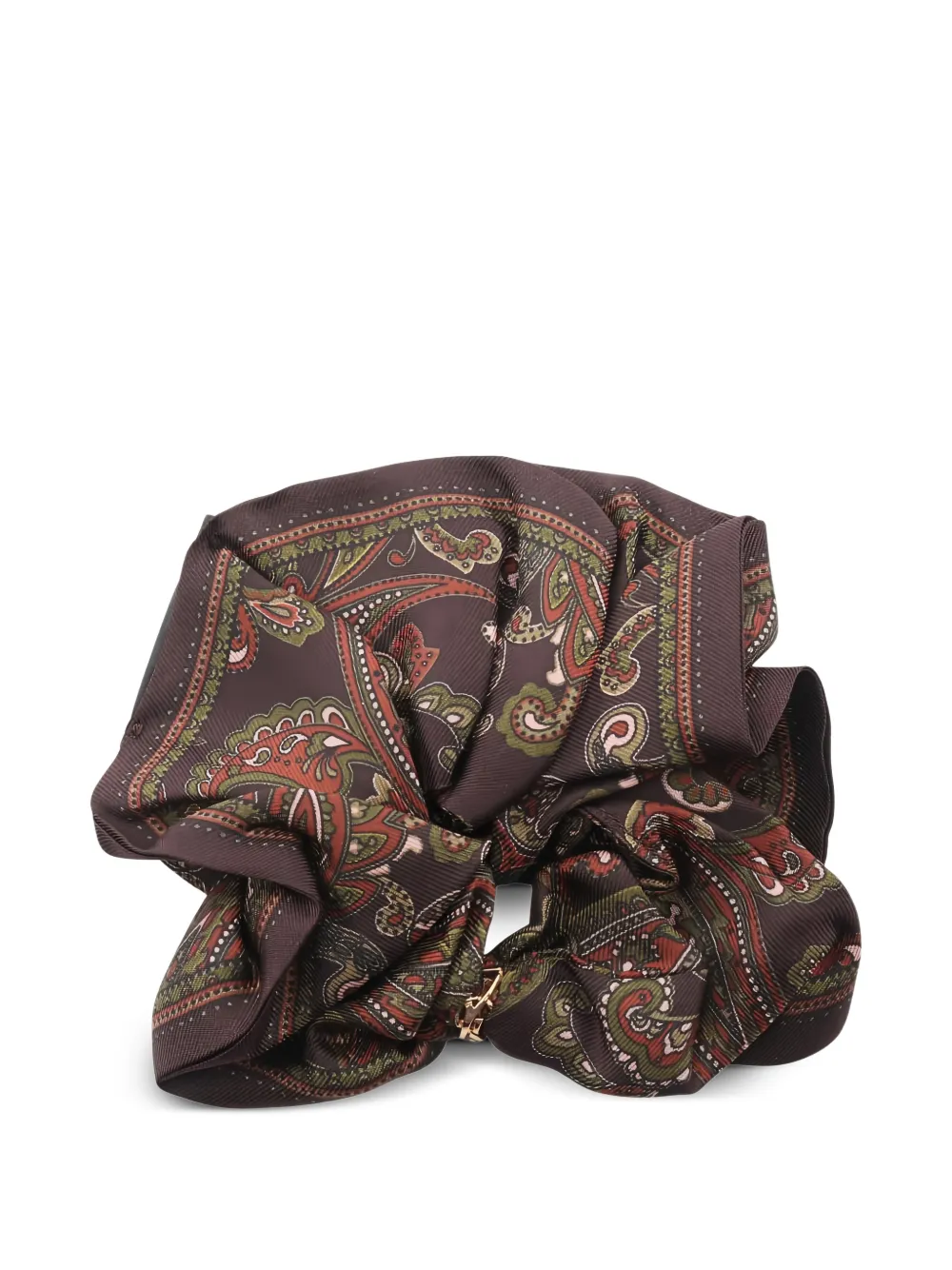 Saint Laurent Pre-Owned Accessorio per capelli Paisley con monogramma anni 2020 - Marrone
