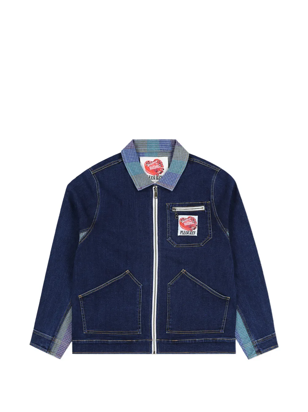 Pleasures x Richard Bernstein Cake denim jacket - Blu