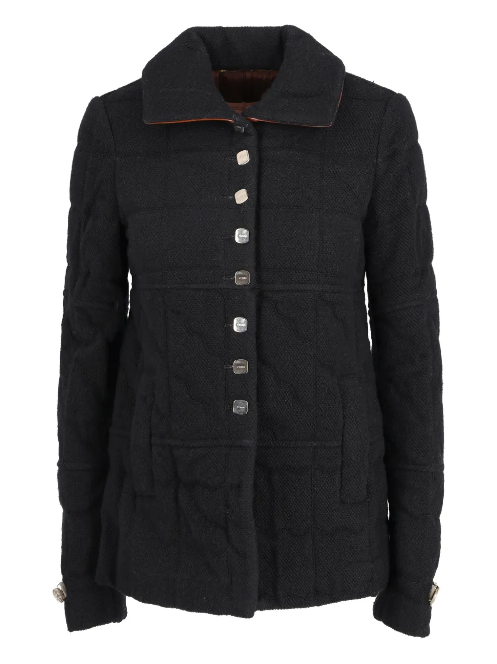 Fendi Pre-Owned quilted buttoned jacket - Nero