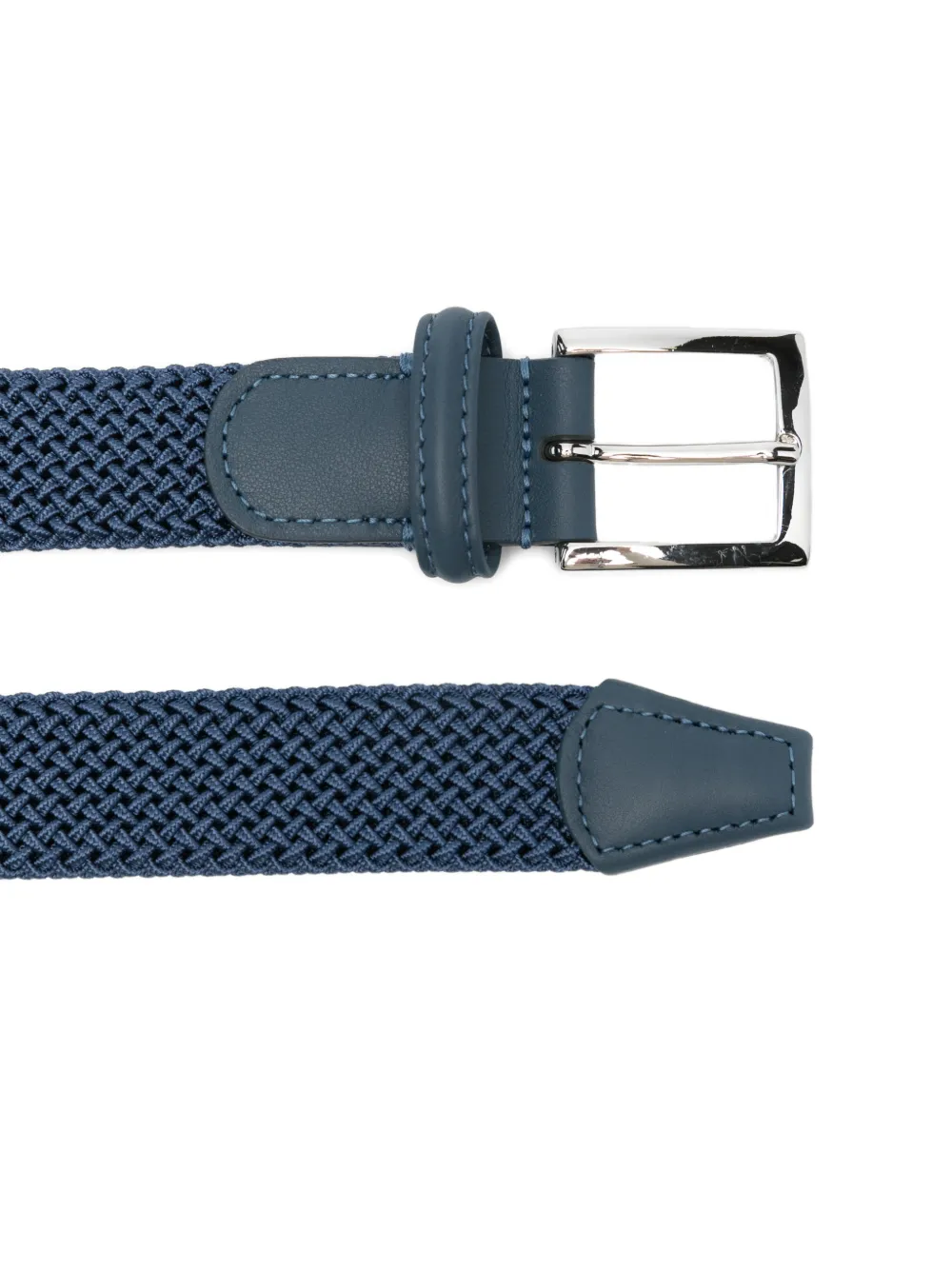 Kiton woven buckle belt - Blauw