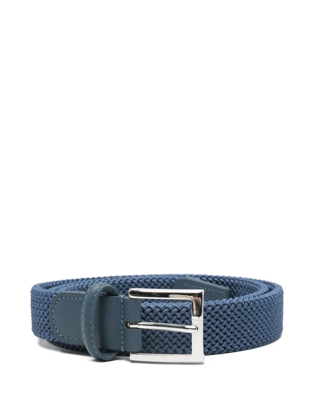 Kiton woven buckle belt - Blu