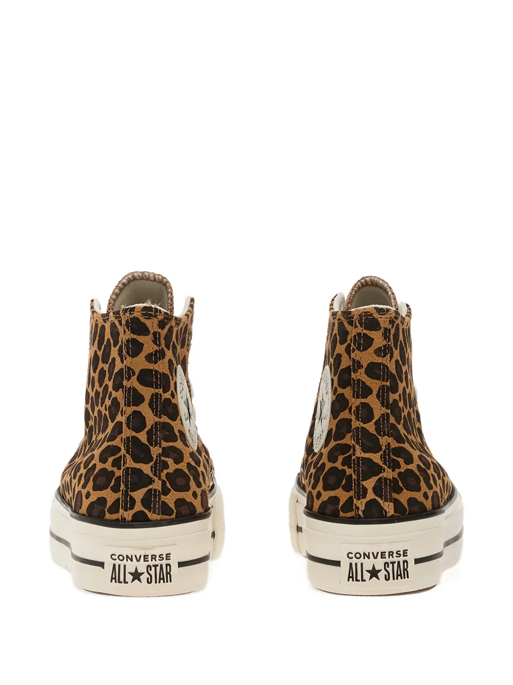Converse Chuck Taylor All Star Lift sneakers met luipaardprint Bruin
