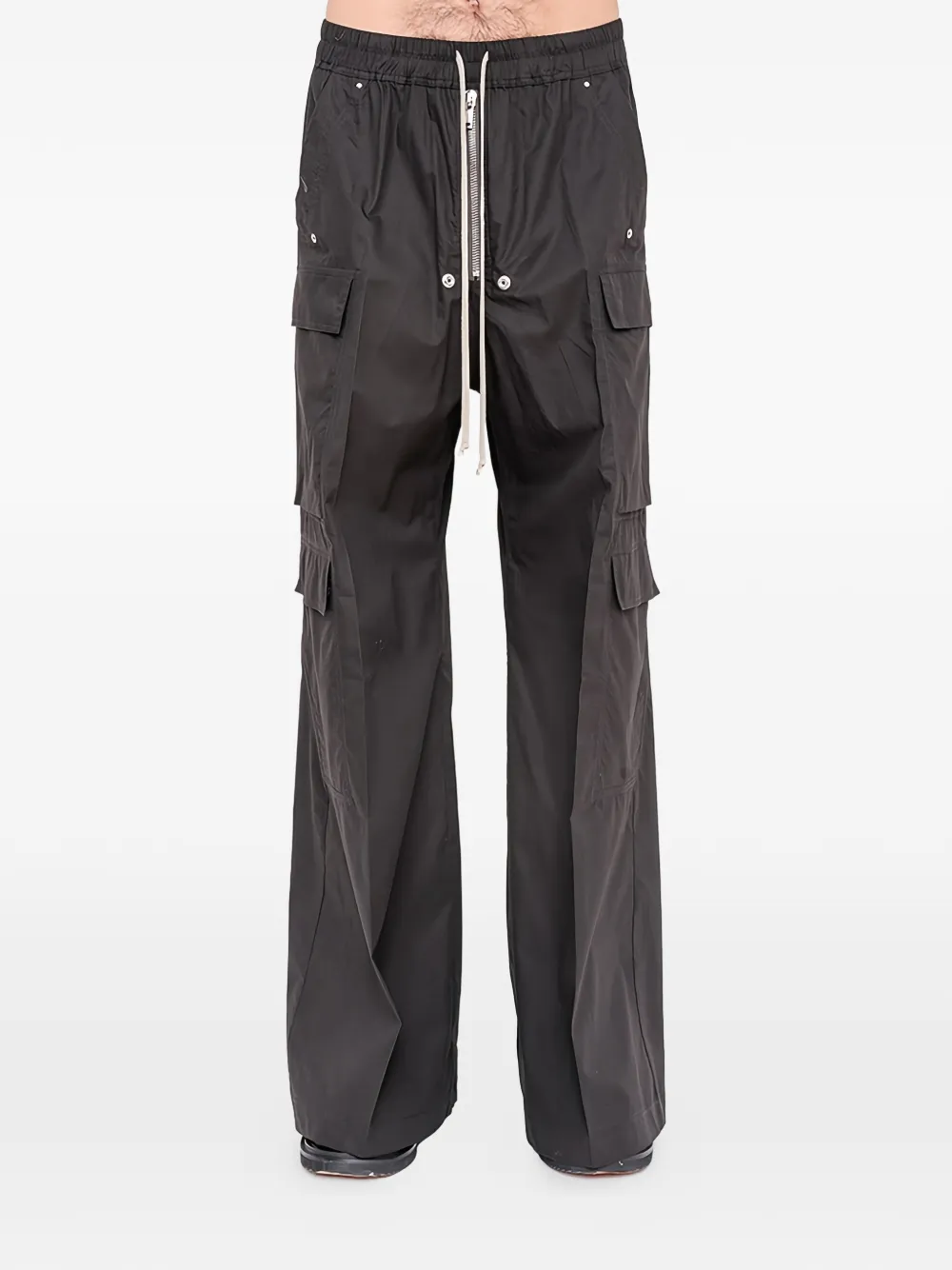 Rick Owens drawstring-fastening cargo pants – Black Rick Owens drawstring-fastening cargo pants – Black