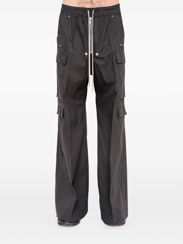 Rick Owens ドローストリング カーゴパンツ | ブラック | FARFETCH JP