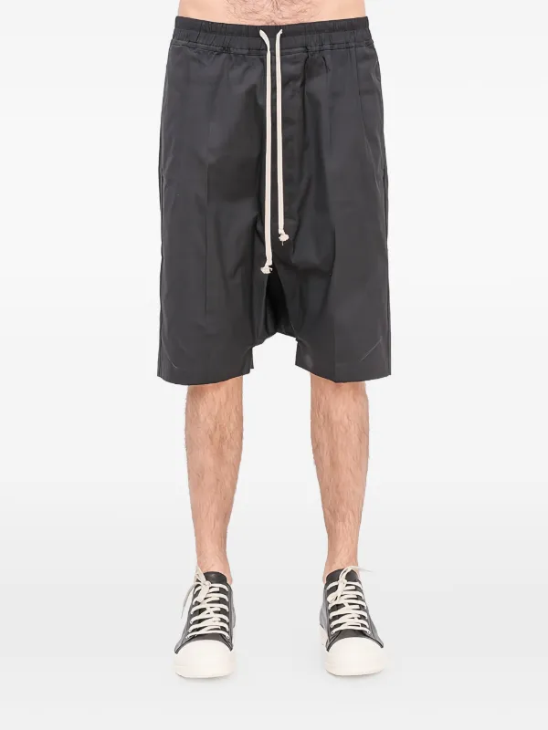 Rick Owens ドローストリング ショートパンツ | ブラック | FARFETCH JP