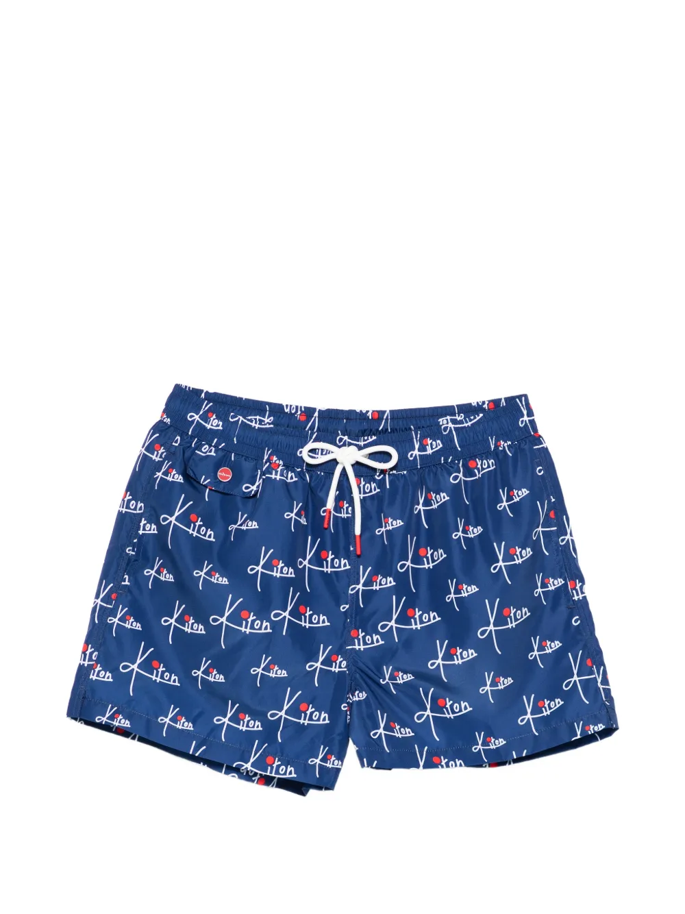 Kiton printed swim shorts - Blu