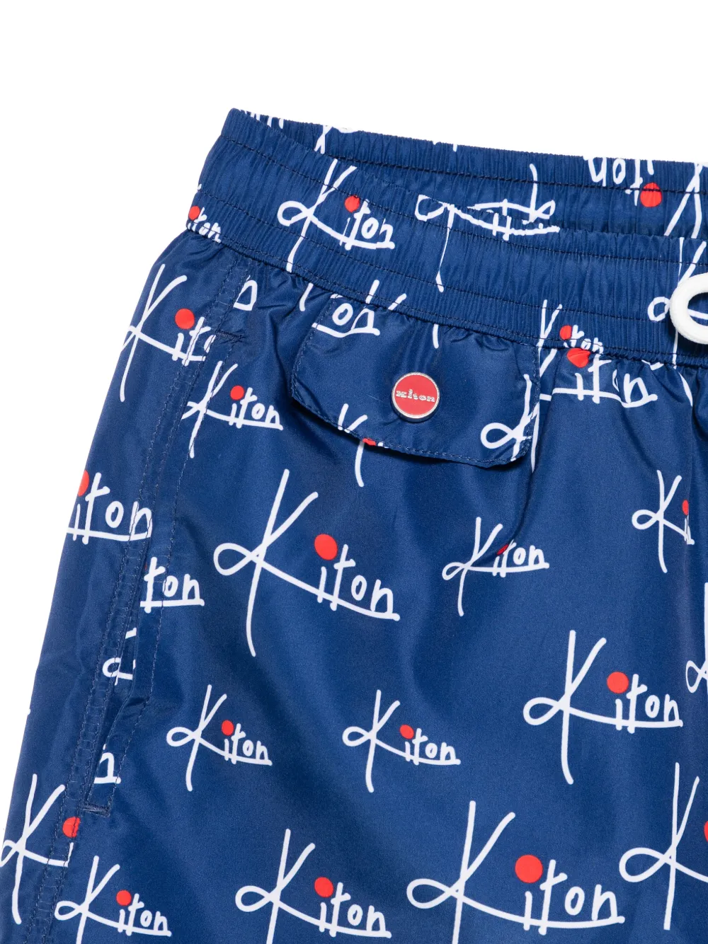  Kiton Printed Swim Shorts - Blue 