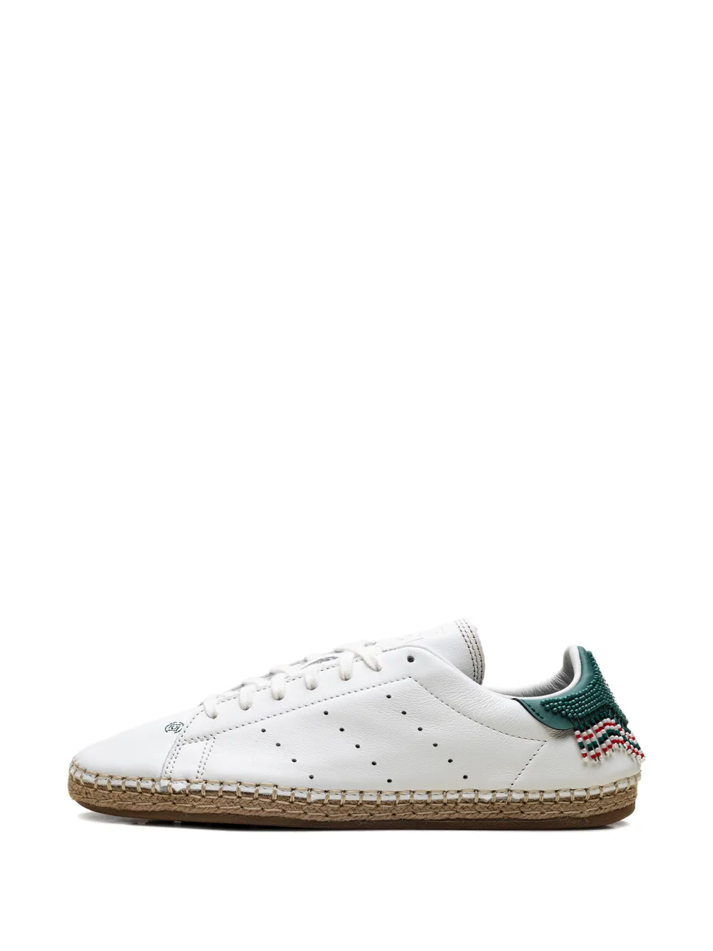 Adidas x CLOT by Edison Chen Stan Smith beaded espadrille sneakers Wit