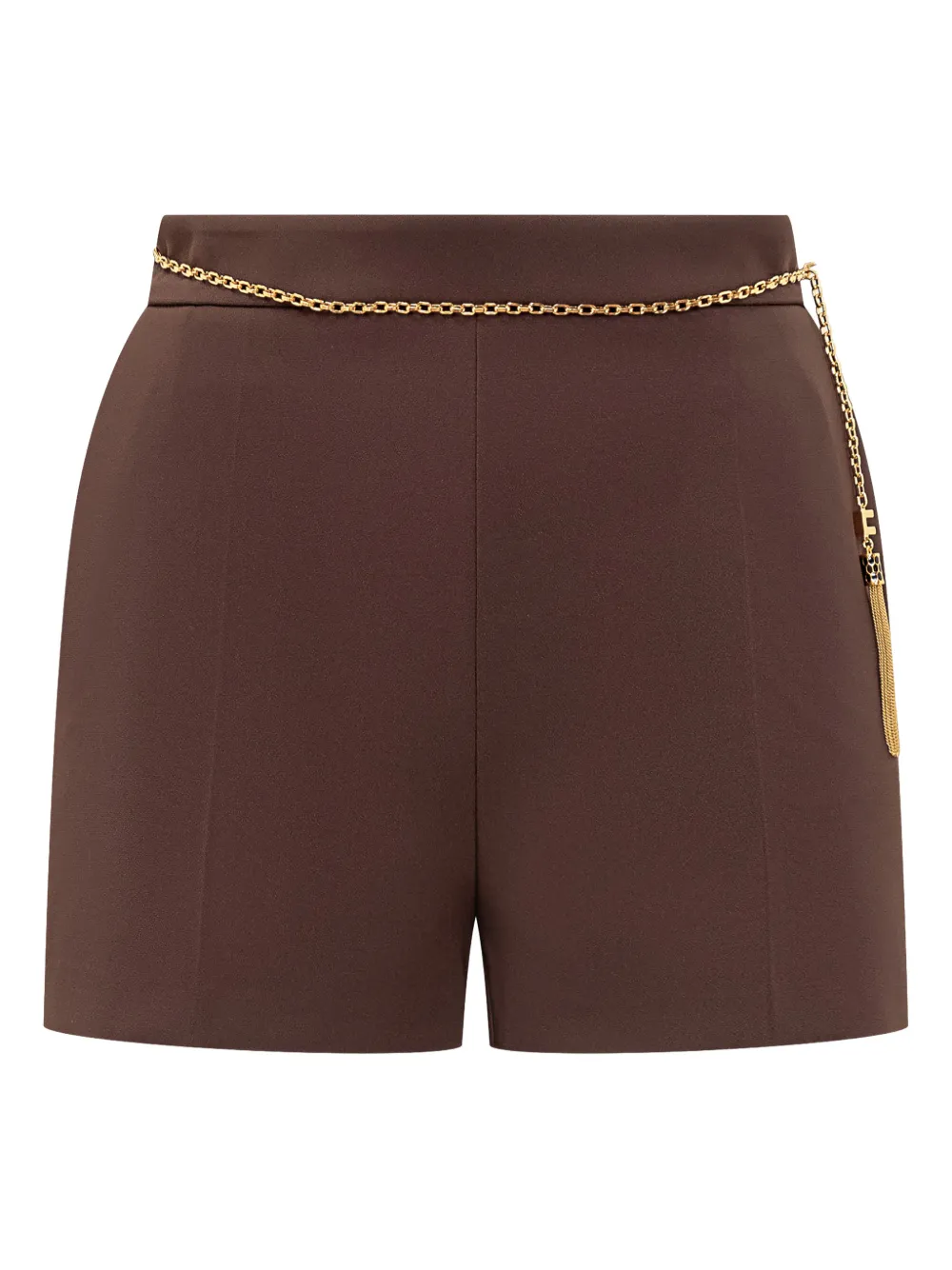 Elisabetta Franchi chain pocket shorts - Marrone