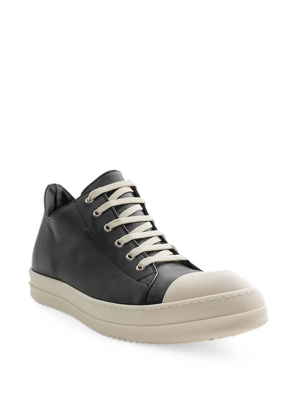 Rick Owens leather sneakers Zwart