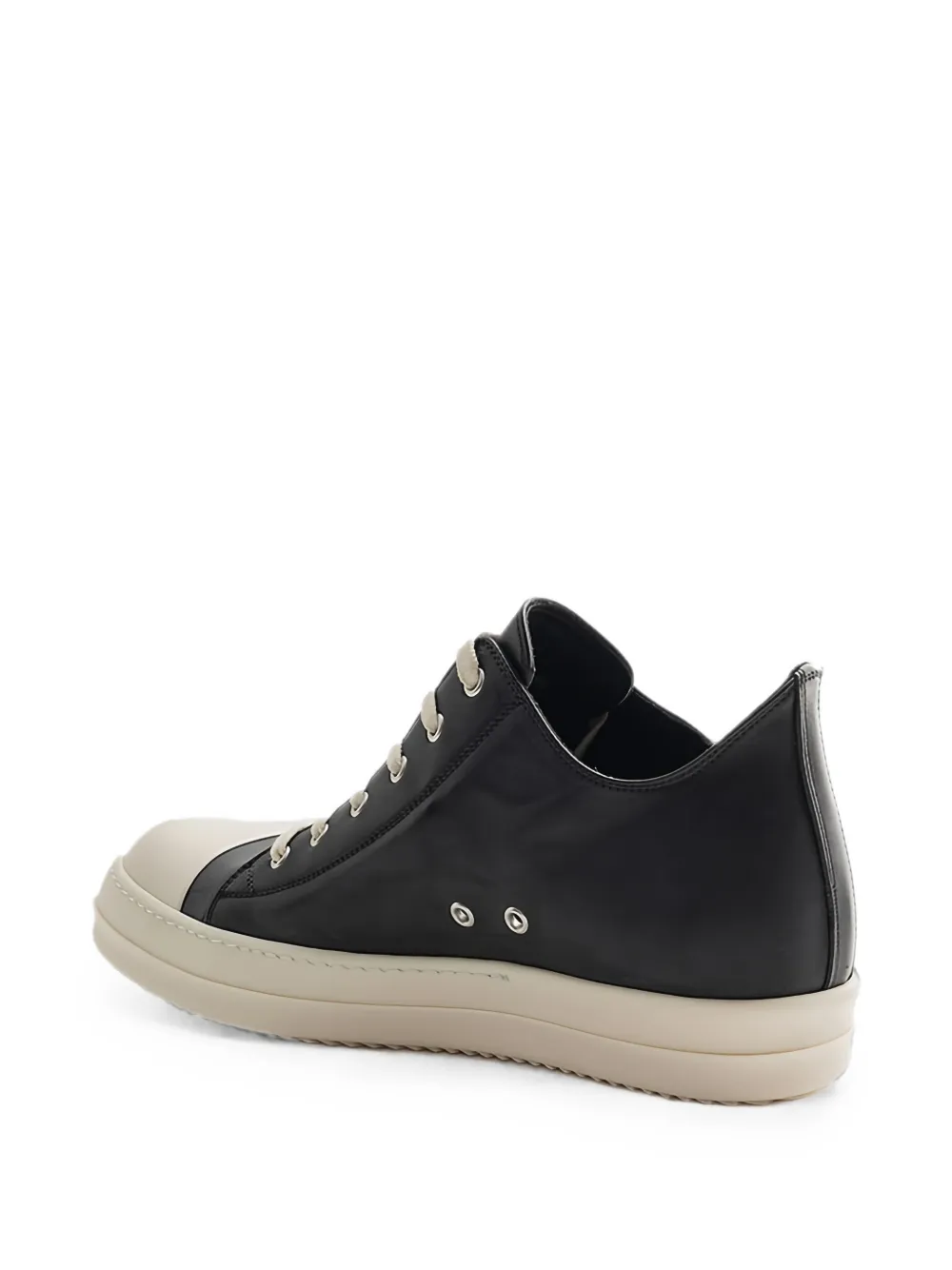 Rick Owens leather sneakers Zwart