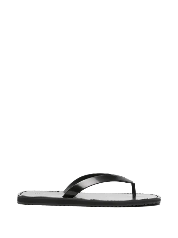 The Row シティ フラットサンダル | ブラック | FARFETCH JP