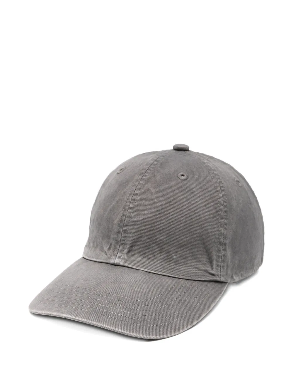 Auralee garment-dyed chino cap - Grigio