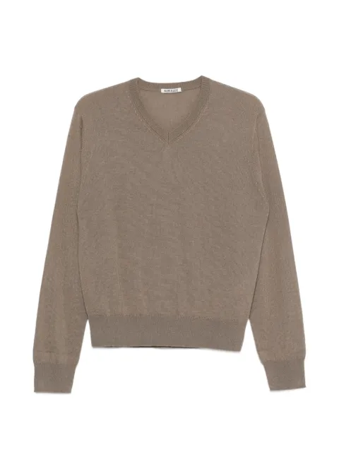Auralee V-neck sweater