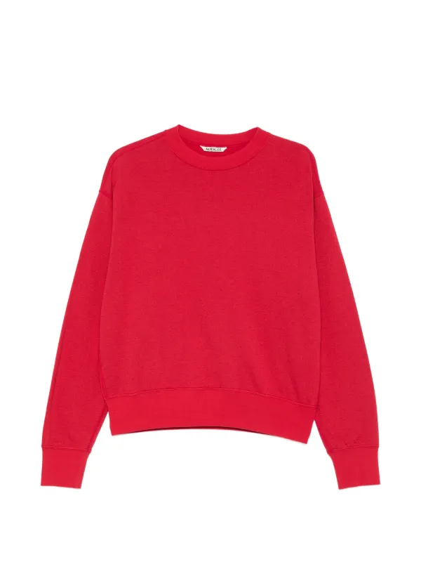 Auralee クルーネック スウェットシャツ | レッド | FARFETCH JP
