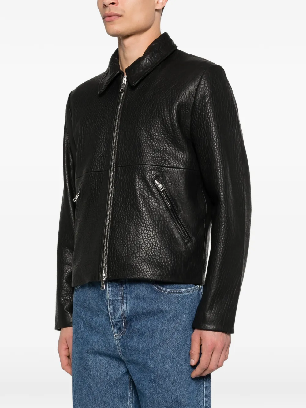  Won Hundred Dutton Leather Jacket - Black 