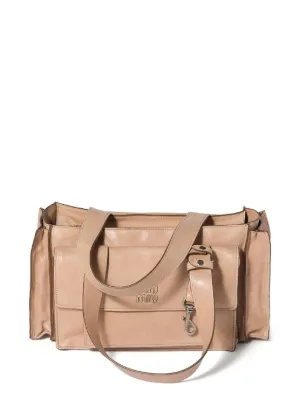 Miu Miu Utilitaire nappa leather shopping bag