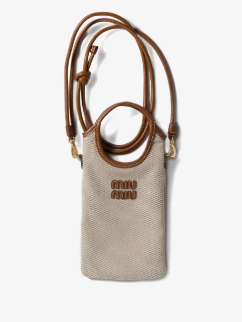 Miu Miu canvas smartphone case