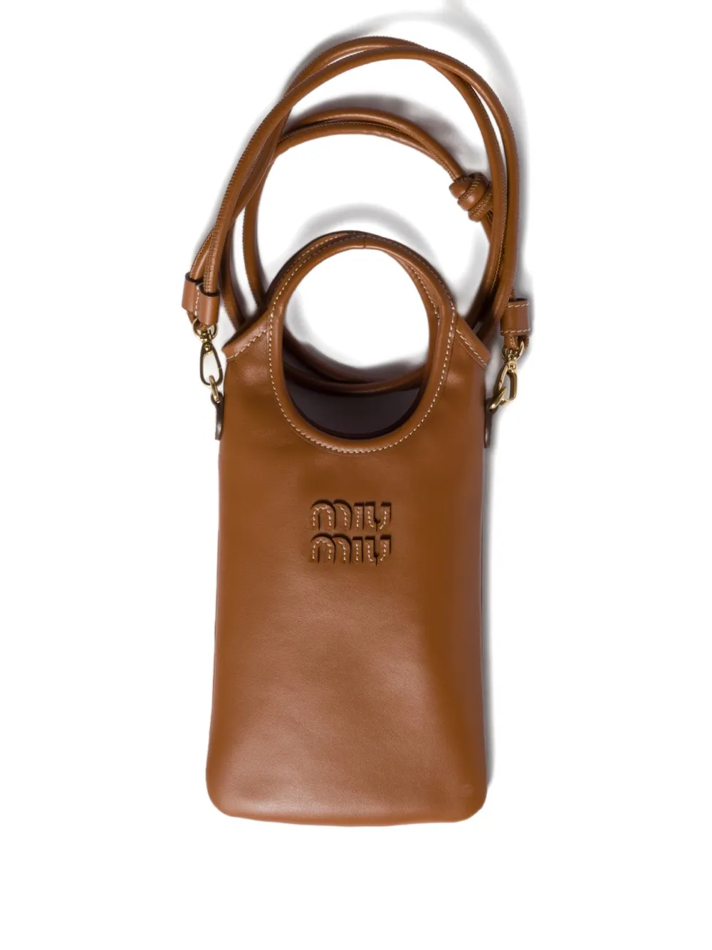 Miu Miu Custodia per smartphone in pelle - Marrone