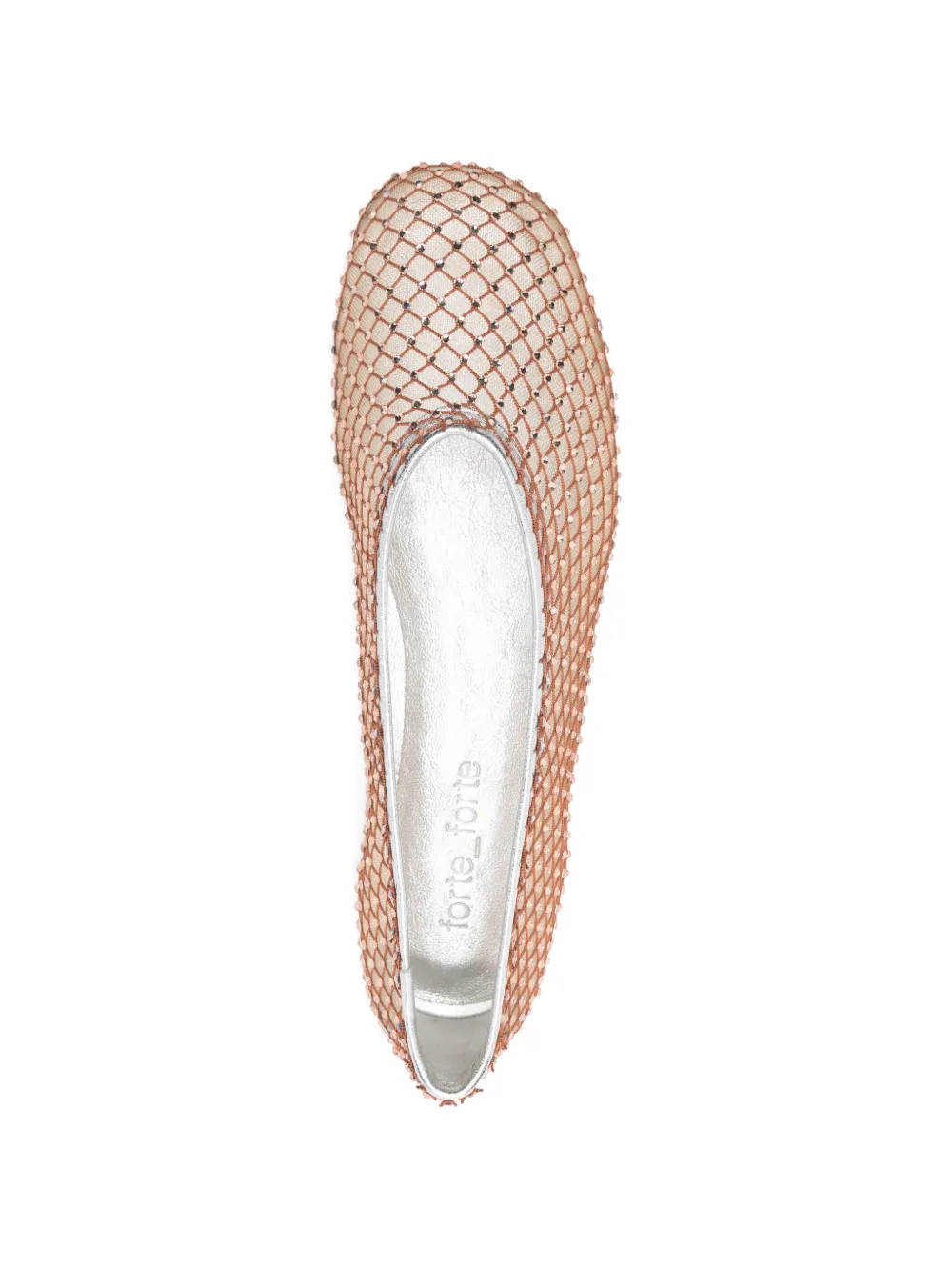 Forte Geweven ballerina's Zilver