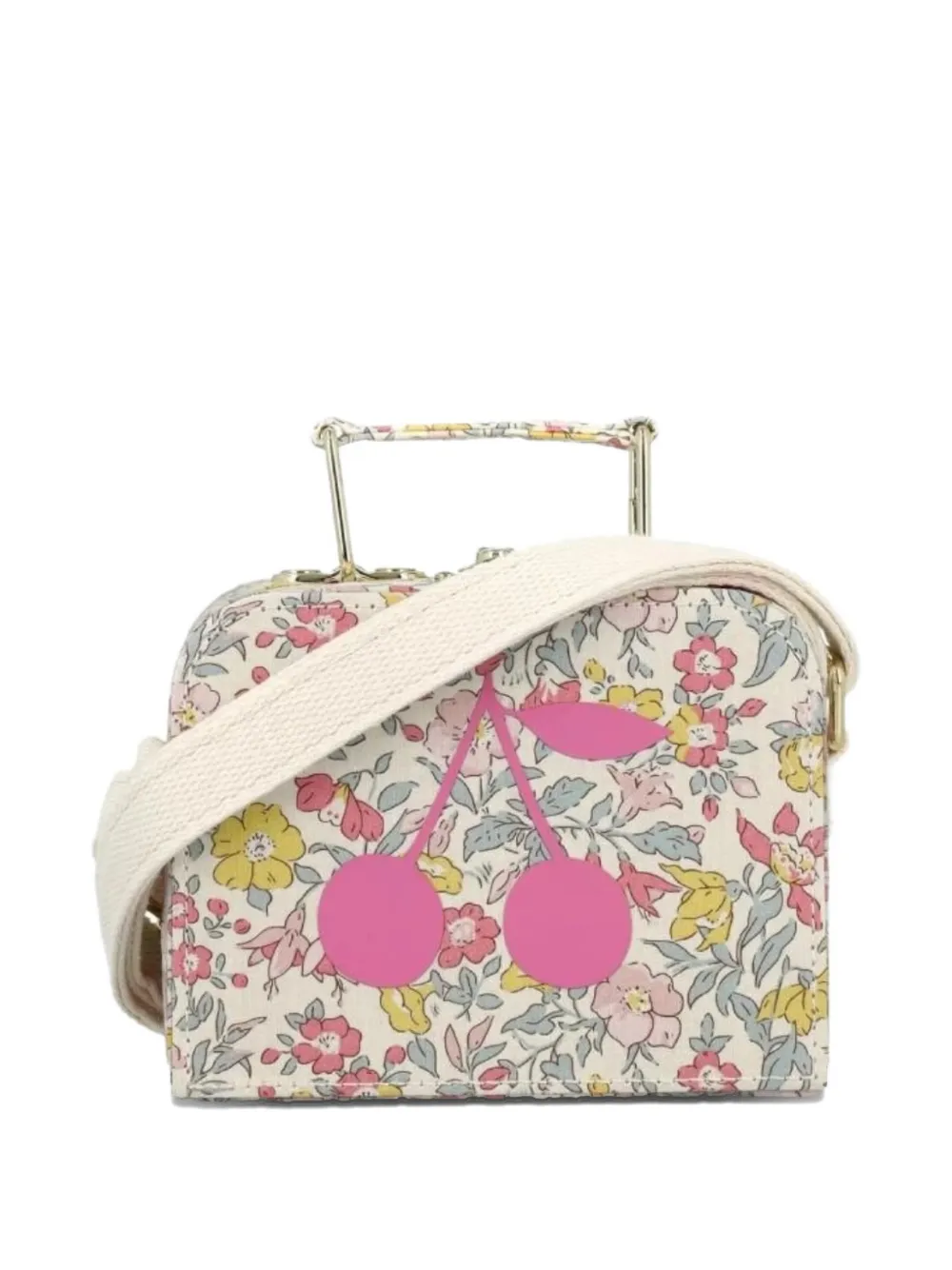 Bonpoint floral-print bag - Beige
