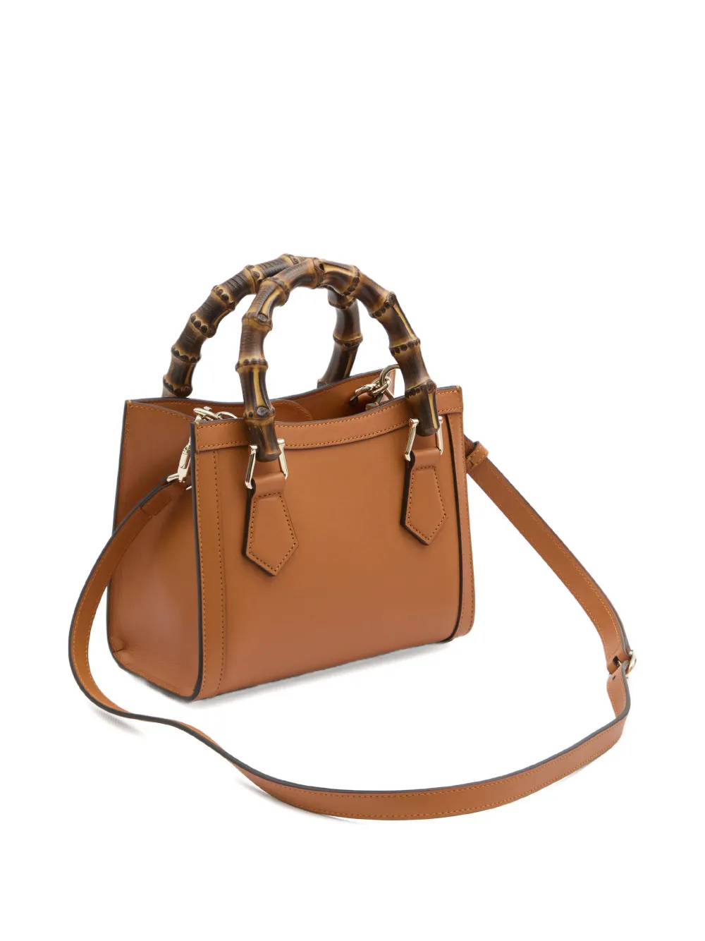 Gucci Diana shopper met bamboe handvat Bruin