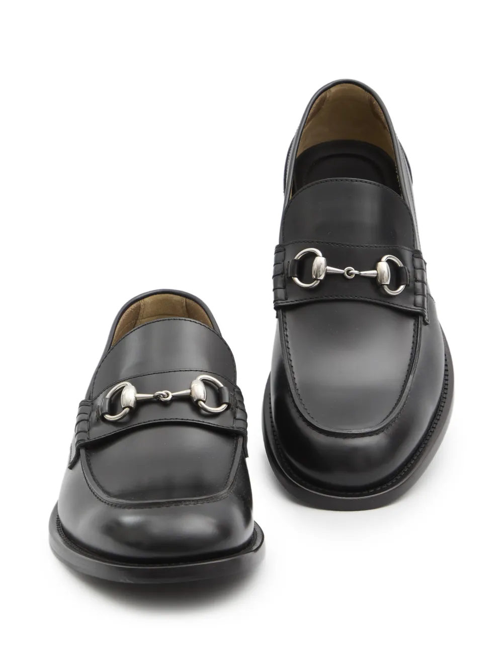 Gucci Horsebit leren loafers Zwart
