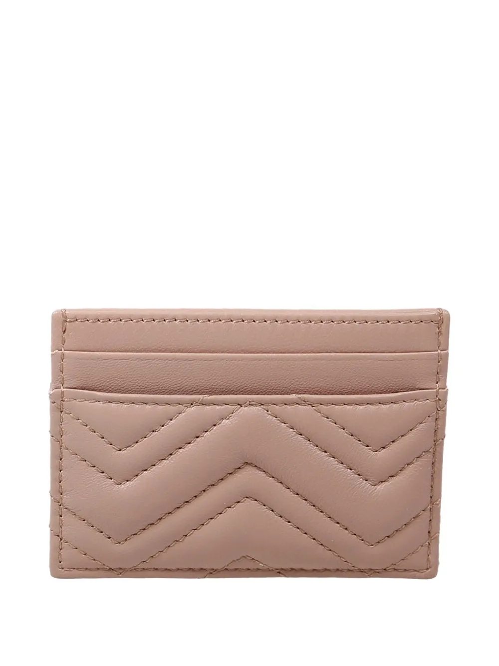 Gucci quilted logo card holder - Roze